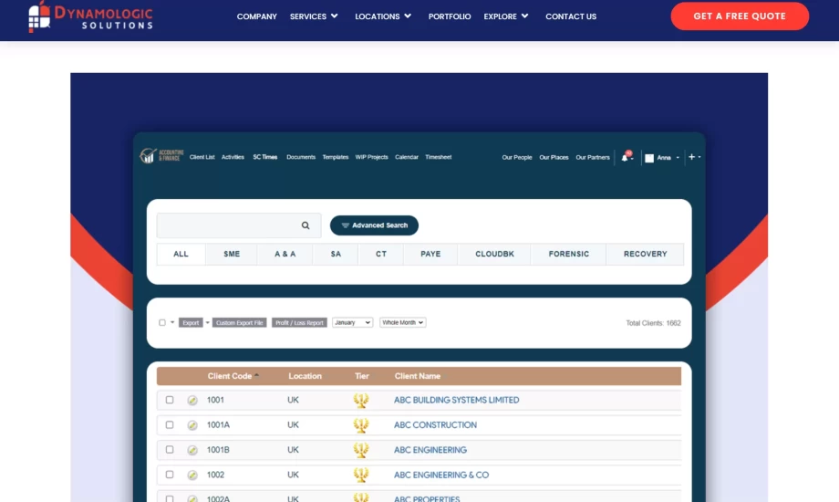 Accounting And Finance CRM Custom Solution