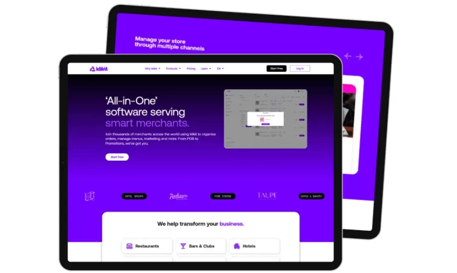 All in-One  Point of Sale for Restaurants