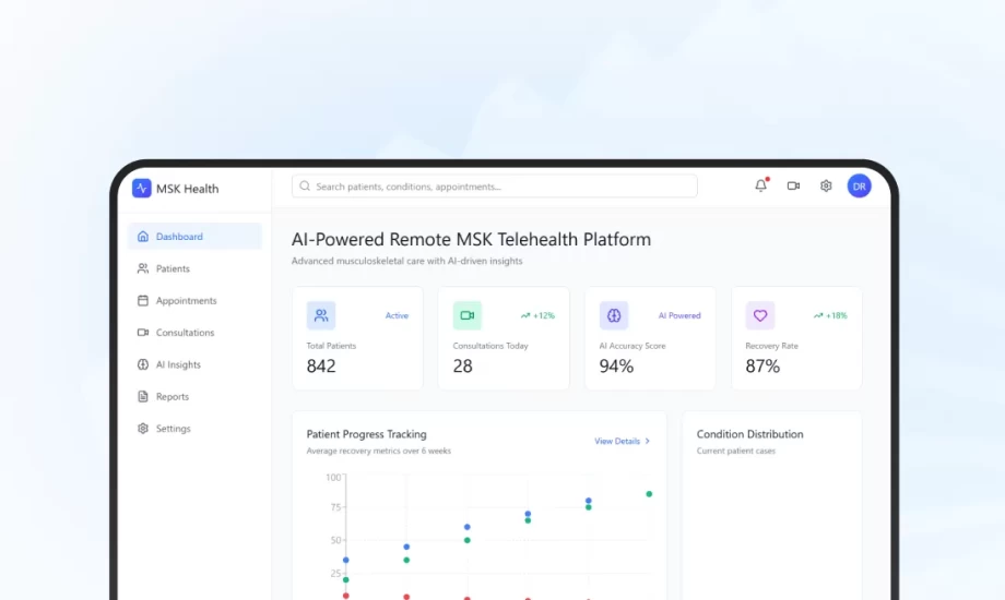 AI-Powered Remote MSK Telehealth Platform