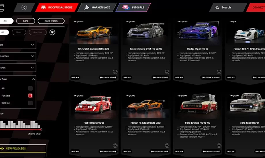 Rebel Cars - Web3 Racing Simulator