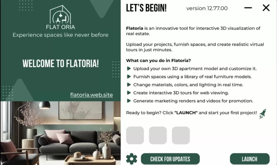 Flatoria - 3D Real Estate Configurator