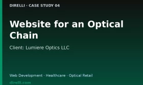 Website for an Optical and Ophthalmology Chain