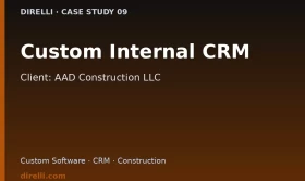 Custom Internal CRM for a Construction Company