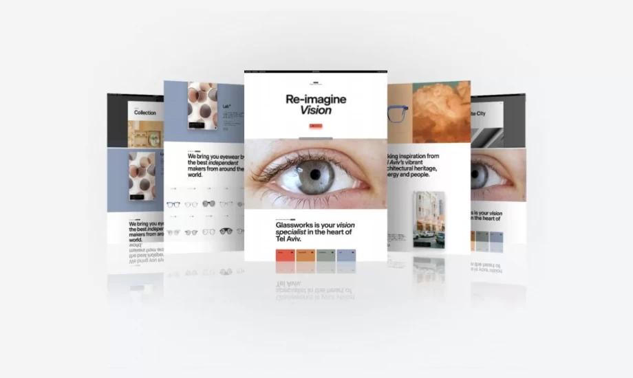 Website for Glasswork Eyewear Boutique