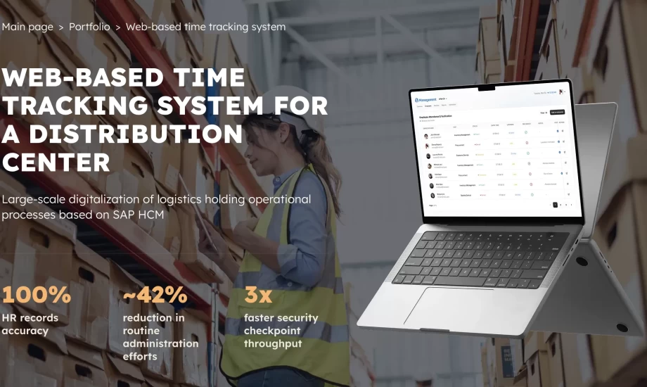 Web-based time tracking system