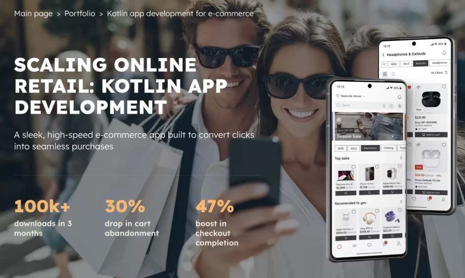 Scaling online retail - Kotlin app development