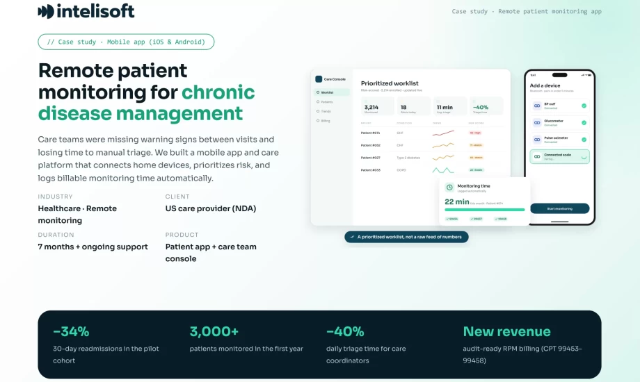 Remote patient monitoring system