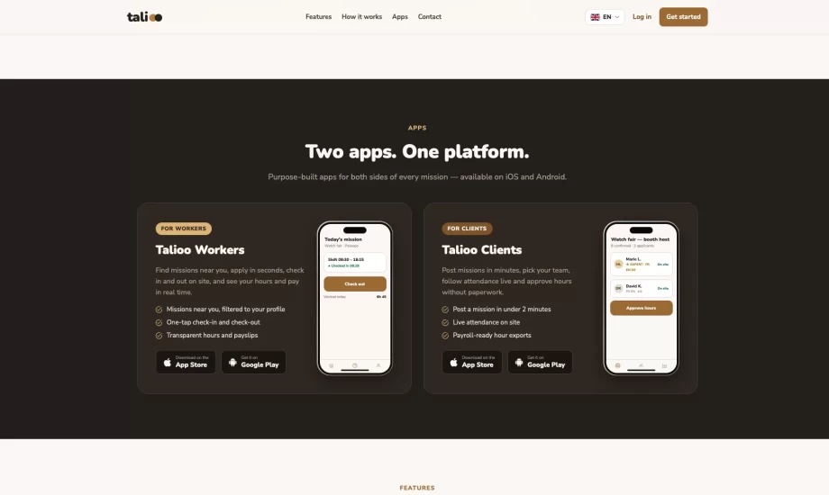 Talioo - Event Staffing and Workforce Platform
