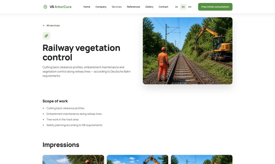 VS ArborCura - Website and Operations Software