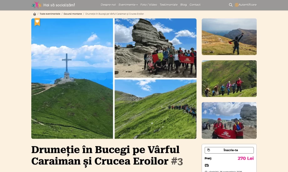 Hai sa Socializam - Events and Trips Platform