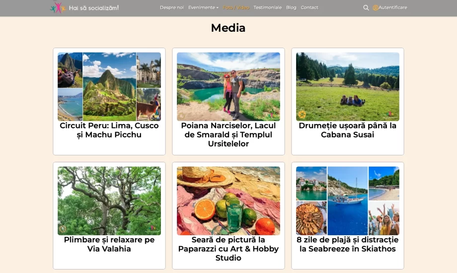 Hai sa Socializam - Events and Trips Platform