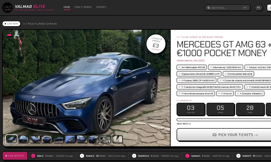 Valmag Elite - Car Prize Competition Platform