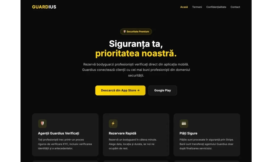 Guardius Security Services Marketplace