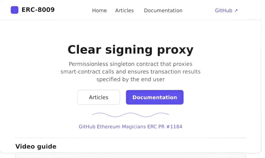 ERC8009 - A proposed Ethereum standard