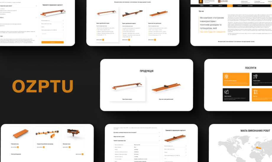 Website for Lifting and Transport Equipment Plant 