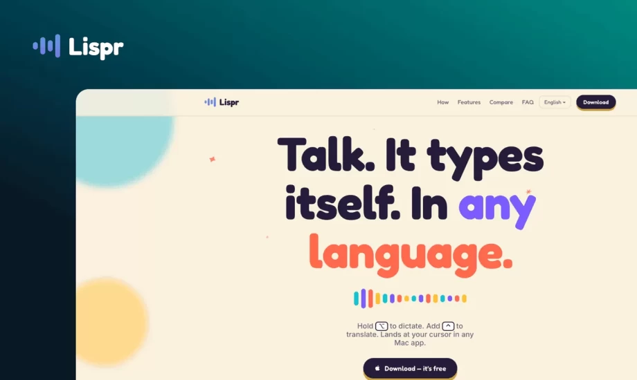Lispr - Native Multilingual Voice Dictation