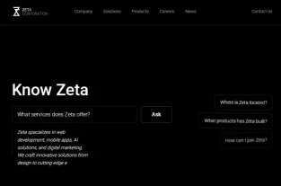 zetacorp.co homepage