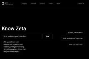 zetacorp.co homepage