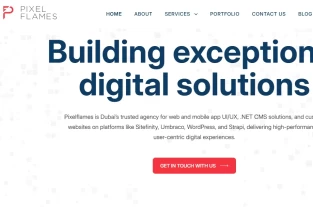 pixelflames.com homepage