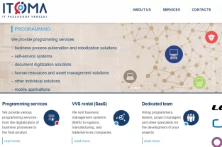 itoma.lt homepage