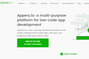appery.io homepage