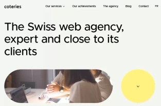 coteries.com homepage