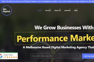 jbedigital.com.au homepage